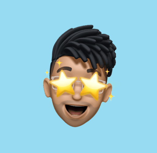 Memoji remaja dengan latar biru untuk Doa Jumat