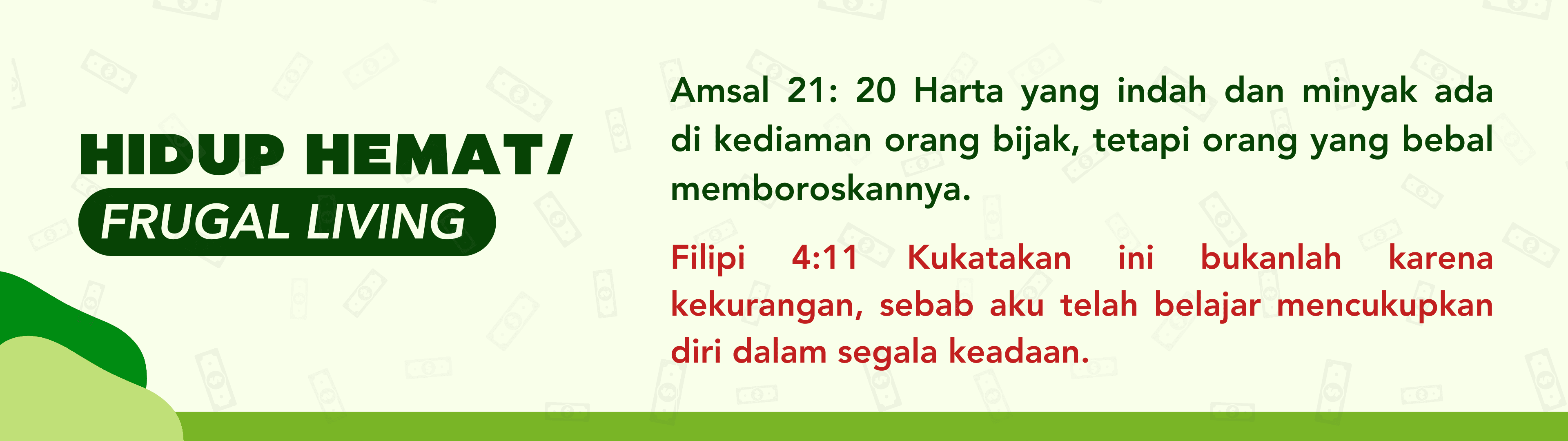 Hidup hemat dan mengelola keuangan secara bijak