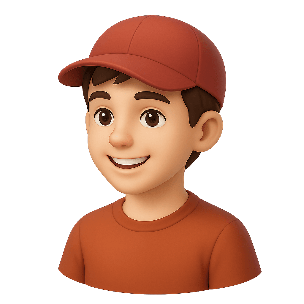 Ilustrasi remaja bertopi merah untuk kelas Teens JoyKids