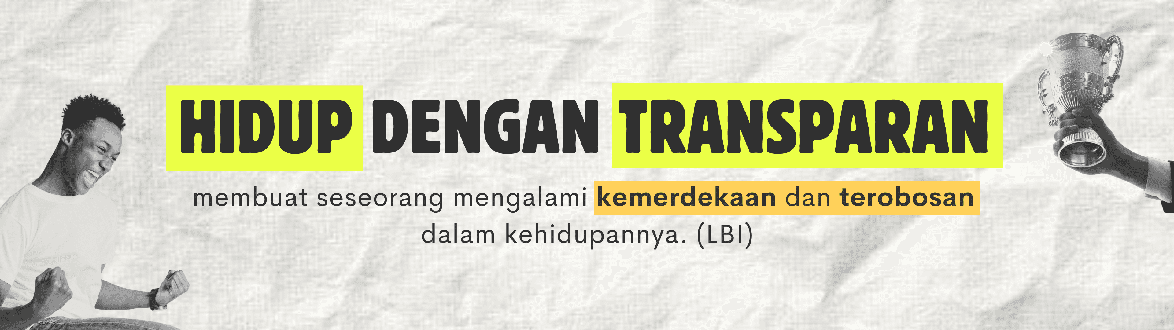 Judul renungan Hidup dengan Transparan