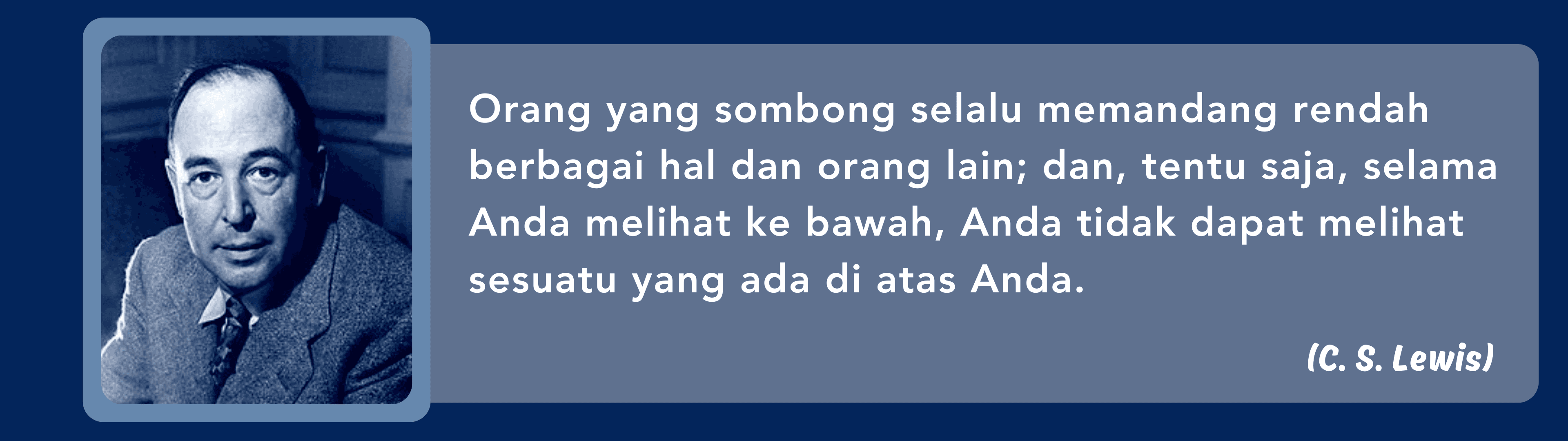 Kutipan C. S. Lewis tentang kerendahan hati