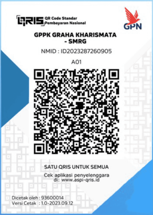 Kode QRIS persembahan GPPK Graha Charismata