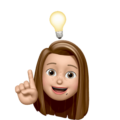 Memoji wanita berkacamata untuk ajakan berkunjung