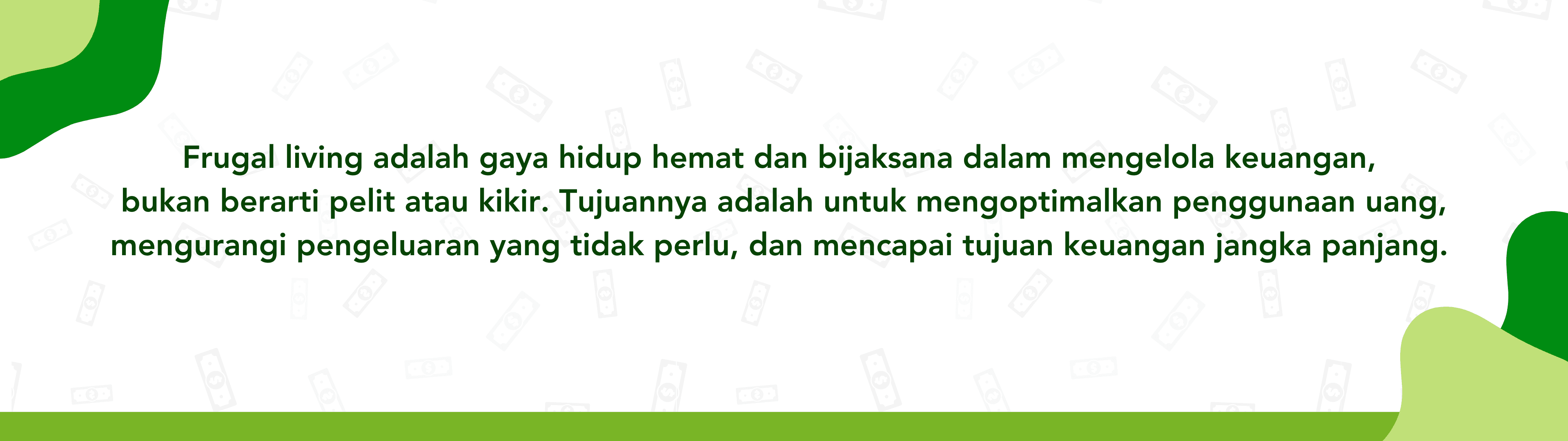 Menghindari belanja impulsif dan menabung untuk tujuan